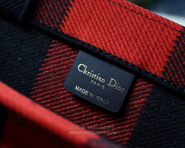 Dior包 迪奧經典款手提袋 Dio.r Book Tote格子系列 Dior購物包  Dyd1096